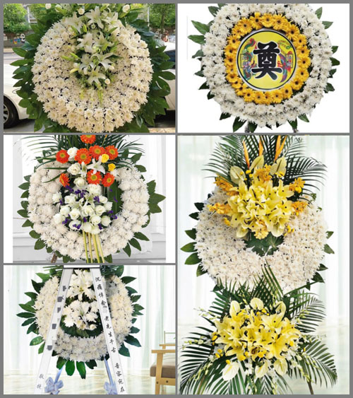 山东济宁汶上县南旺镇田楼村花圈速递
